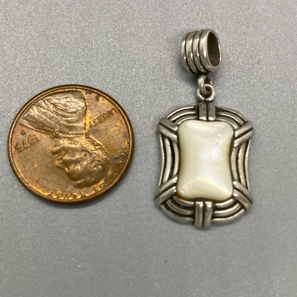 Sterling silver and opal pendant